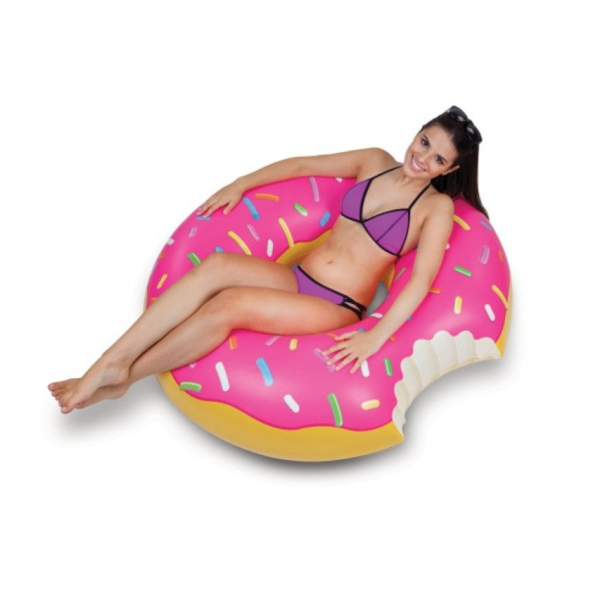 Giant Pool Float Chocolate Donut