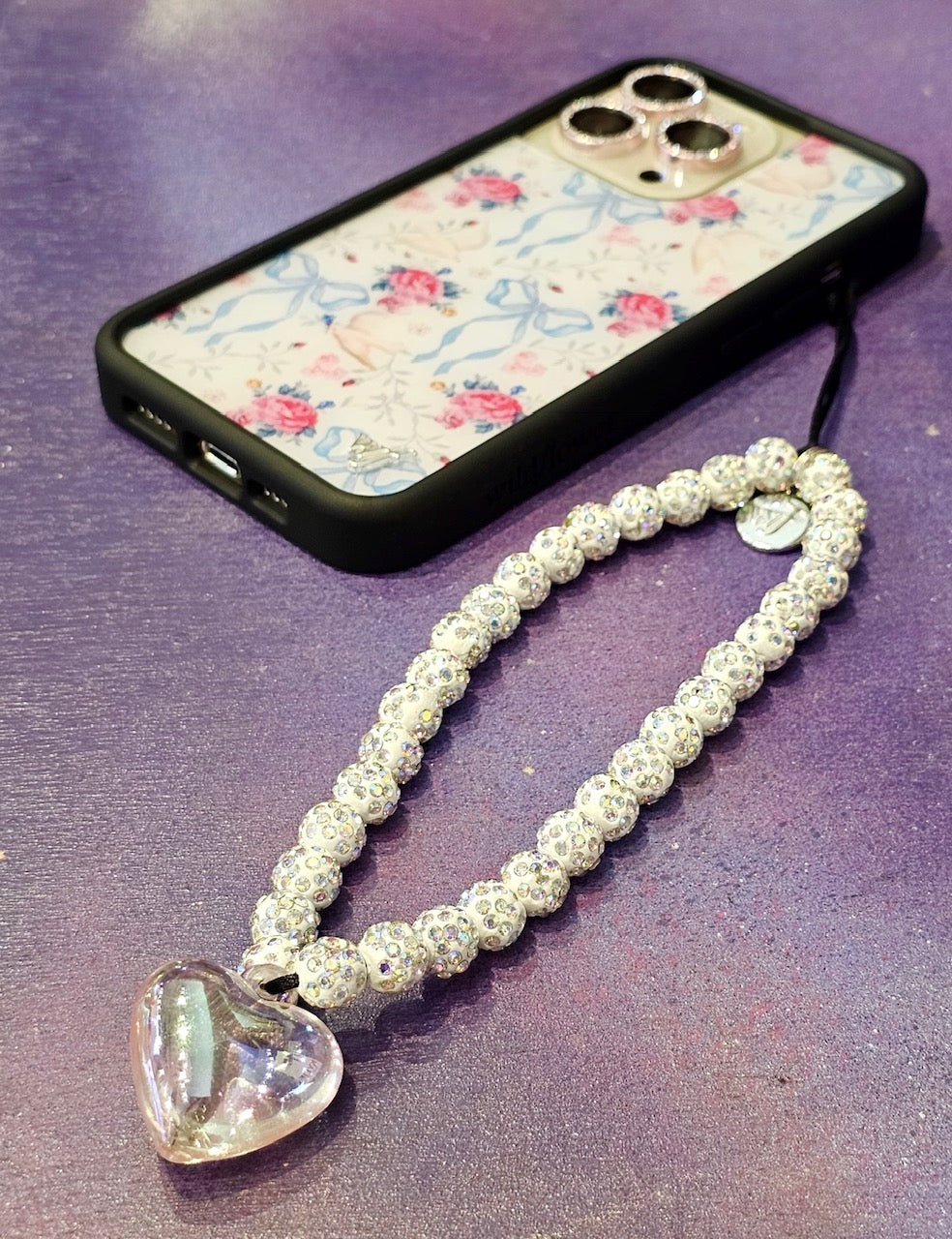 Wristlet Big Heart Crystal