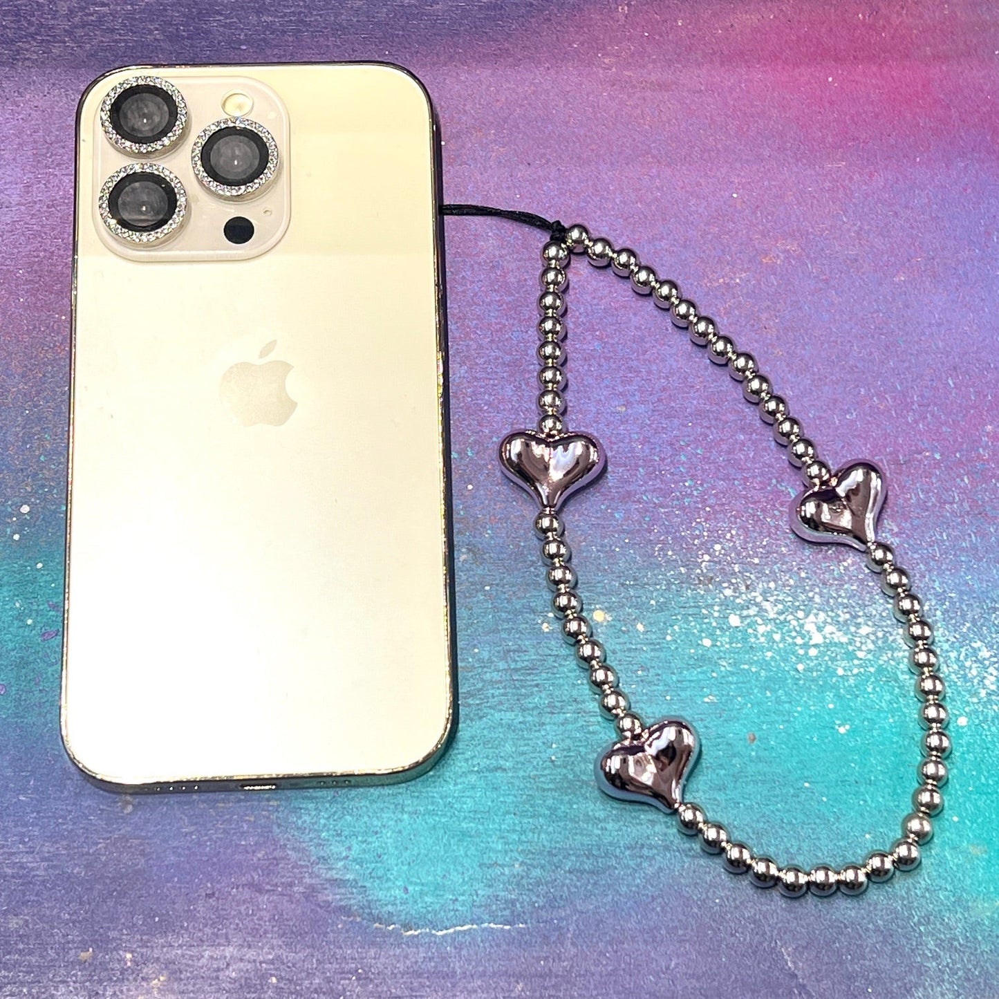 Wristlet Hearts Silver