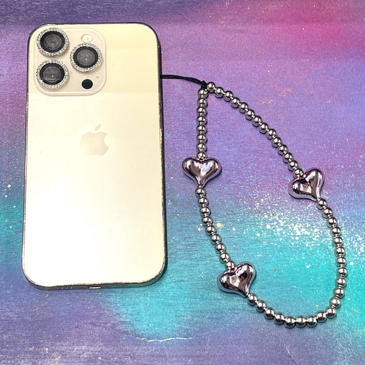 Wristlet Hearts Silver